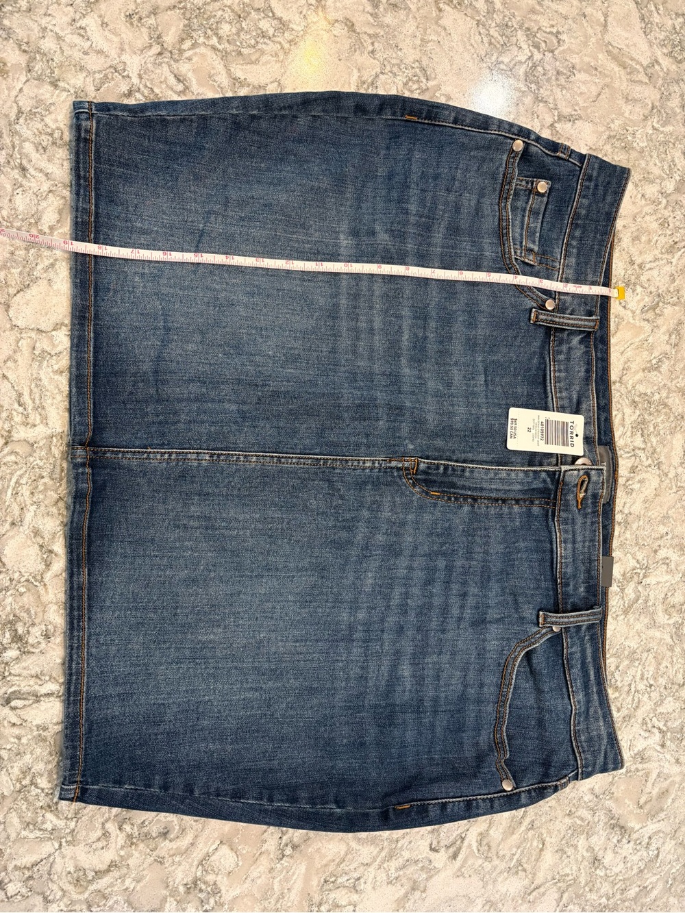 NWT Torrid Mini Denim Straight Skirt - Picture 7 of 9